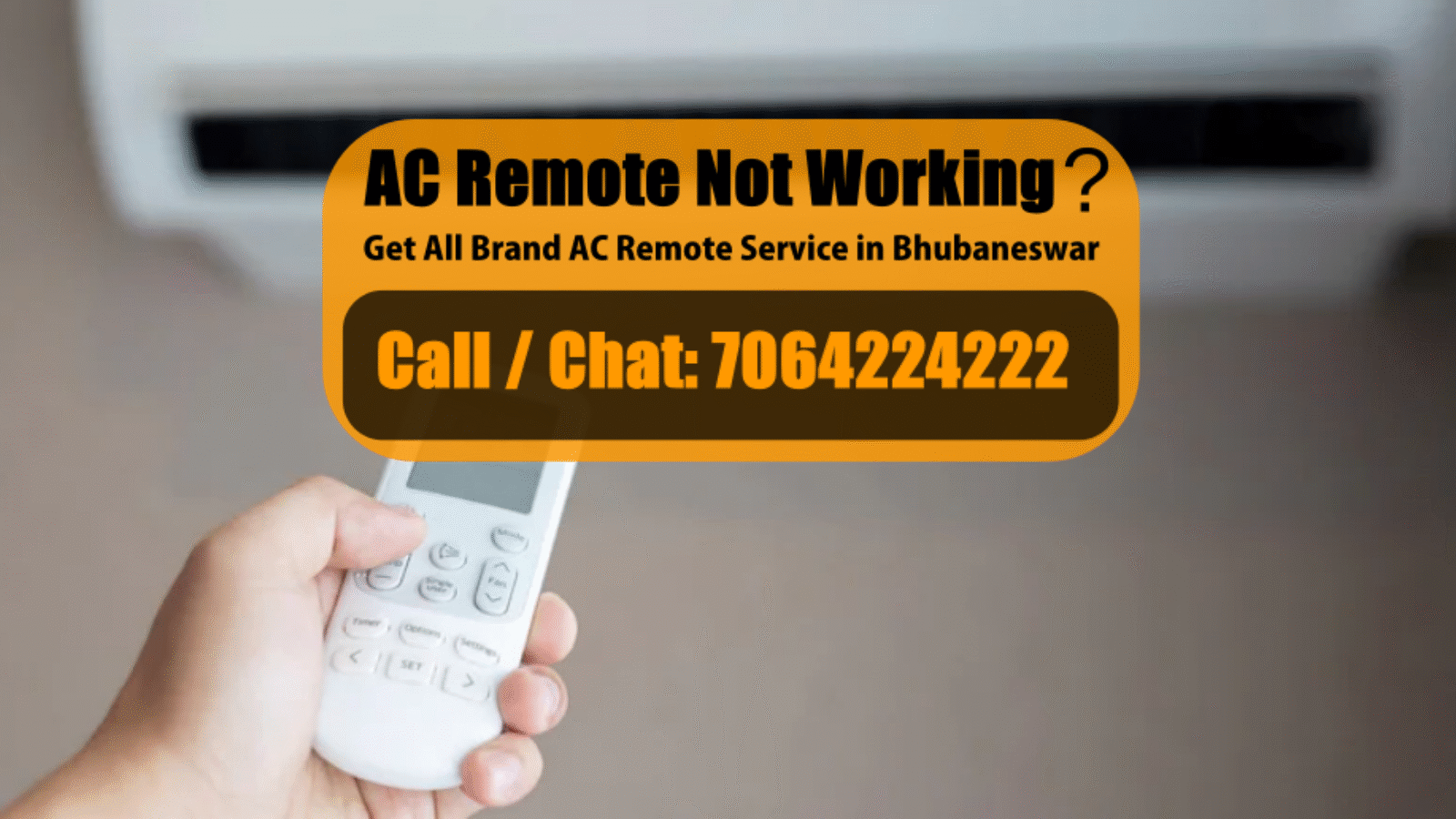 AC Remote Repair in Bhubaneswar
